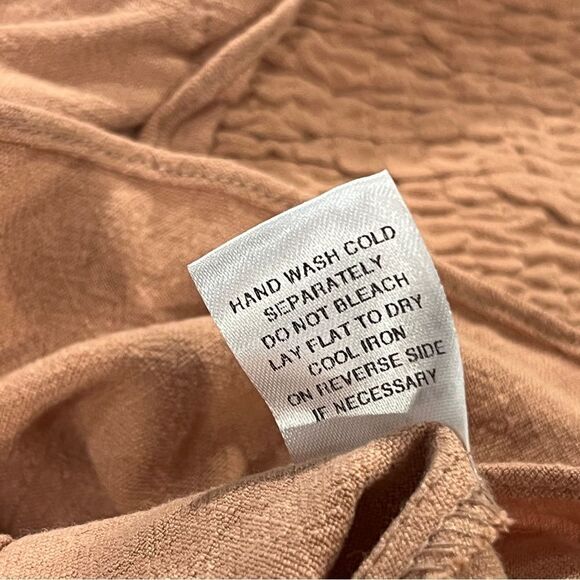 Mable Babydoll Salmon color Smocked Dress size large - Picture 12 of 14